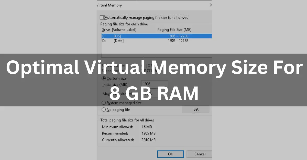 What Is Virtual Memory For 8 GB - Complete Guide